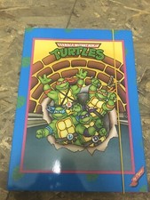TARTARUGHE NINJA- TURTLES NINJA-CARTELLINA CON ELASTICO Grande-PIGNA 90s