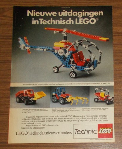 Rara pubblicità lego - lego, technic