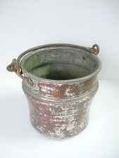 Antico secchio paiolo pentola - antico,