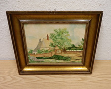 Dipinto A Olio Chiesa Senza