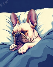 French Bulldog Sleeping In The
