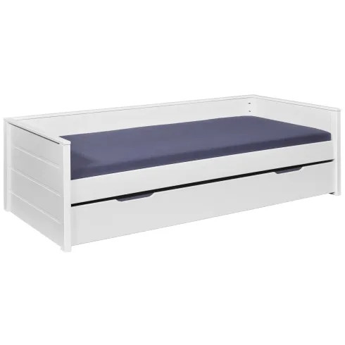 Letto singolo bianco con - singolo,