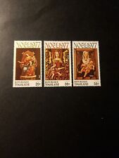 FRANCOBOLLO TOGO QUADRI NATALE GESÙ N°909/911 NUOVO ** LUSSO MNH 1977