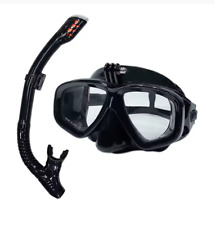 MASCHERA DA SUB CON BOCCAIO INCLUSO SNORKELING REGOLABILE IN VETRO TEMPERATO