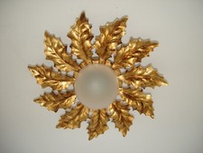 Faretto da incasso  foglia oro anticato 13397