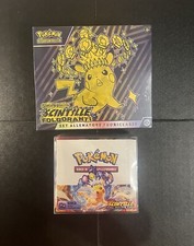 Pokemon Scintille Folgoranti Lotto Box 36 Bustine Set Allenatore IT-Pikachu Ex