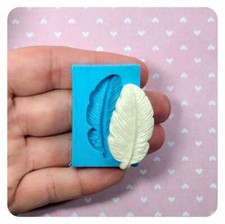 Stampo silicone piuma angelo vers.2 - bomboniere gesso resina battesimo nascita