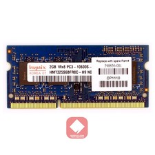 Ram 2 GB Notebook Computer DDR3 PC3-10600s Hynix 1RX8 HMT325S6BFR8C-H9 1333Mhz