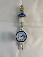 REGOLATORE DI PRESSIONE CON FILTRO PER PISTOLA AEROGRAFO HVLP CON ATTACCO RAPIDO