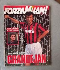 FORZA MILAN N.4 APRILE  1994 CON IL POSTER DI FLORIN RADUCIOIU