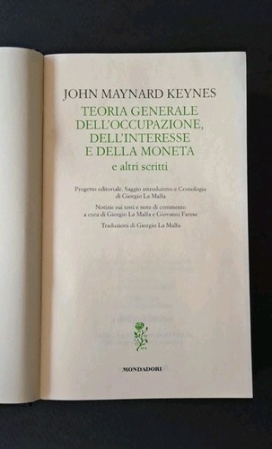 Keynes teoria generale - teoria,
