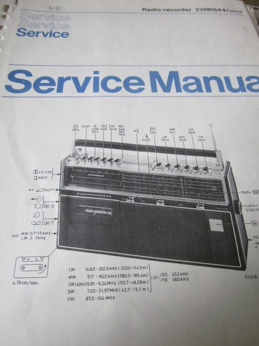 Philips radio recorder 22rr644 - radio,