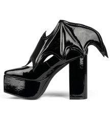 Jeffrey Campbel BATTY Halloween Platform Pompa Ali di Pipistrello Rimovibili Taglia US 9,5