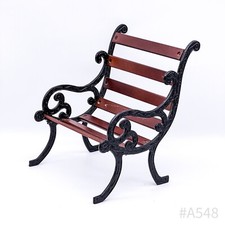 Panchina Da Giardino Vintage In Legno E Ferro Battuto