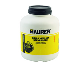 COLLA VINILICA UNIVERSALE MAURER 1 KG Legno Carta Pelle Stoffa Senza Solventi