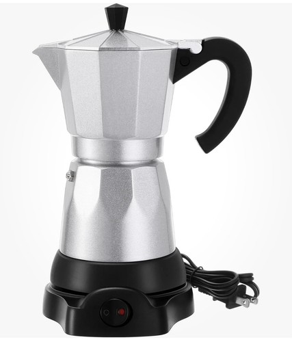 Cup electric moka pot - 6-cup, –