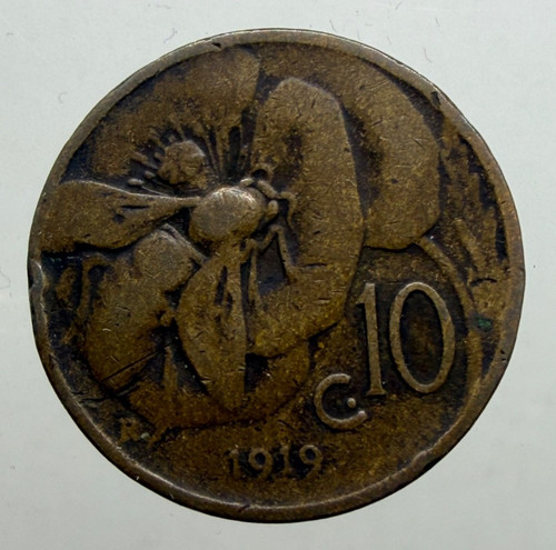 Centesimi ape 1919 mb - 10,