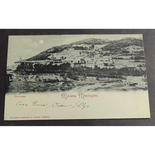 Cartolina miniera monteponi - cartolina,