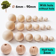 Sfera in legno di faggio senza