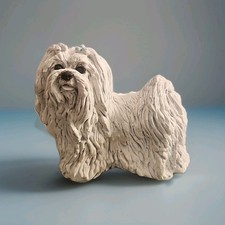 Mini statuina cane maltese