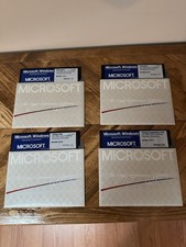 Microsoft Windows OS 1.01 Set completo di dischi da 5,25" (dischi 1-4) - originale