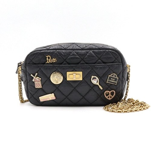 Chanel black calf lucky - calf,
