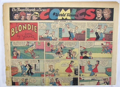 Sezione fumetti giornale