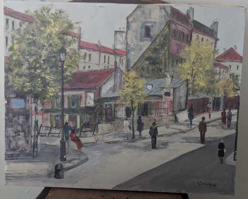 Quadro scena strada - scena, parigi