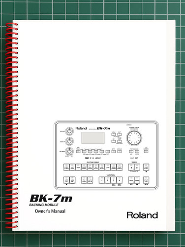 Roland manuale d uso 4 - bk-7m, d'uso