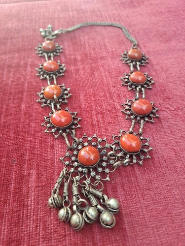 Collana corallo salmone - , antica