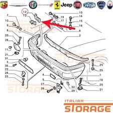 LANCIA THEMA TURBO STAFFETTA DESTRA PARAURTI ANTERIORE NUOVO ORIGINALE 82473799