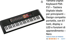Yamaha PSR-F51 Tastiera Digitale 61 Tasti - Nera