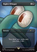MTG NIGHT's WHISPER 1937 FOIL EXC - SUSSURRI DELLA NOTTE - SLD - MAGIC