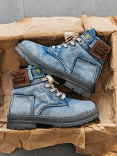 Stivali uomo alti denim scarpe