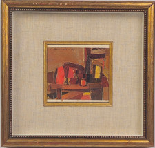 EPIFANIO POZZATO Collage Originale 1983 "Scatola Sigari" Firmato Certificato