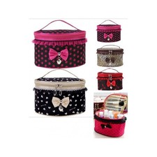 BEAUTY CASE BORSELLO TRUCCO FIOCCO MAKE UP TROUSSE KIT VIAGGIO ORGANIZZATORE