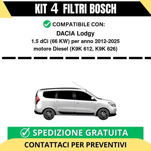 Kit filtri bosch - dacia, lodgy