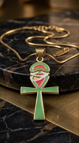 Collana con ciondolo - occhio, di