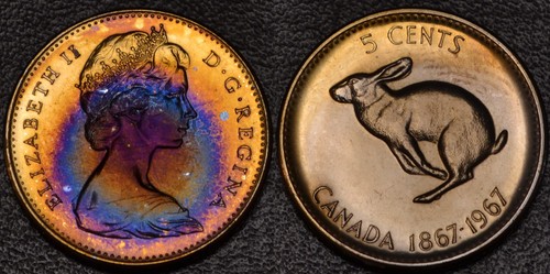 1967 canada centesimi - 5,