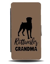 Rottweiler Nonna Flip Portafoglio Custodia Nonna Cane Cani Marcio Proprietario Animali Domestici CM58