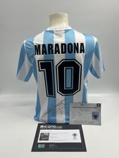 Maglia Argentina Diego Maradona Firmata Autografo COA L