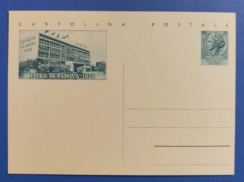 1954 intero postale fiera - postale,