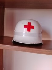 RARO ELMETTO ELMO GUSCIO DELLA CROCE ROSSA TEDESCA VINTAGE