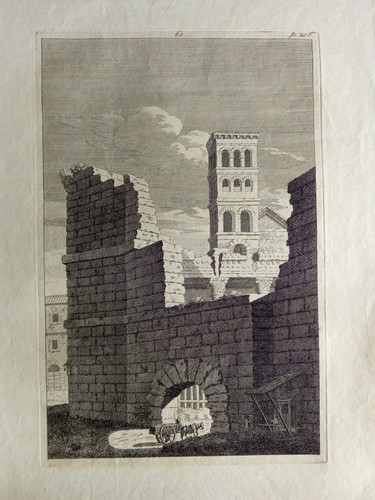 Incisione antica roma palatino - incisione,