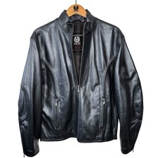 Belstaff Giacca Pelle Argento