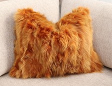 Pelliccia Cuscino Volpe Blu