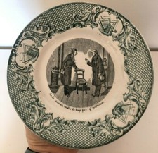 Antico piatto Società ceramica italiana Laveno - Giro elettorale - elezioni