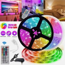 Striscia Led Rgb 5050 5M Adesiva 65WControllo Remoto Alimentatore 12V Waterproof