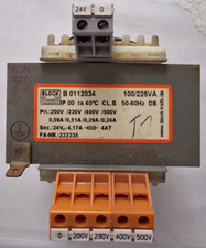BLOCK B 0112034 ST/S TRASFORMATORE AC In 220V Out 24V