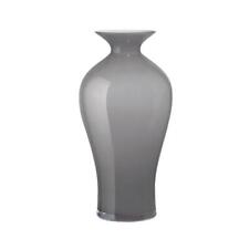 Onlylux Vaso Aurora Alto 42 cm Vetro Soffiato, Colore Grigio